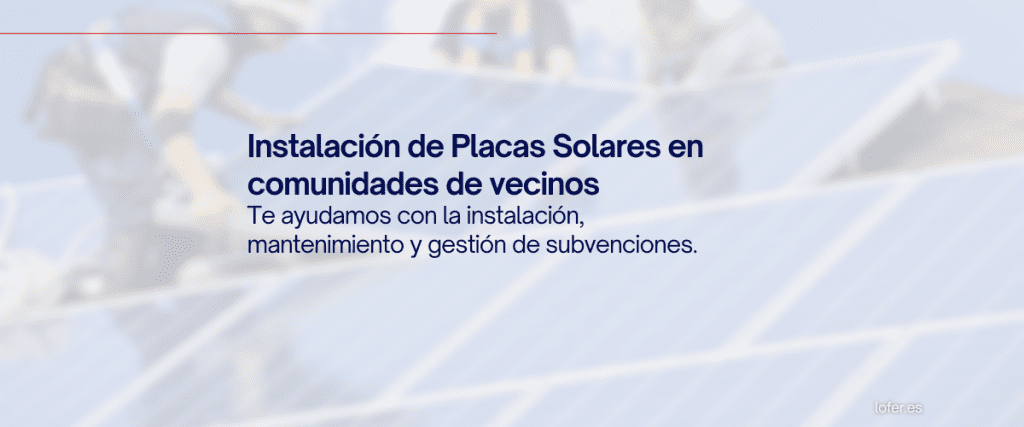 instalación de placas solares en edificios